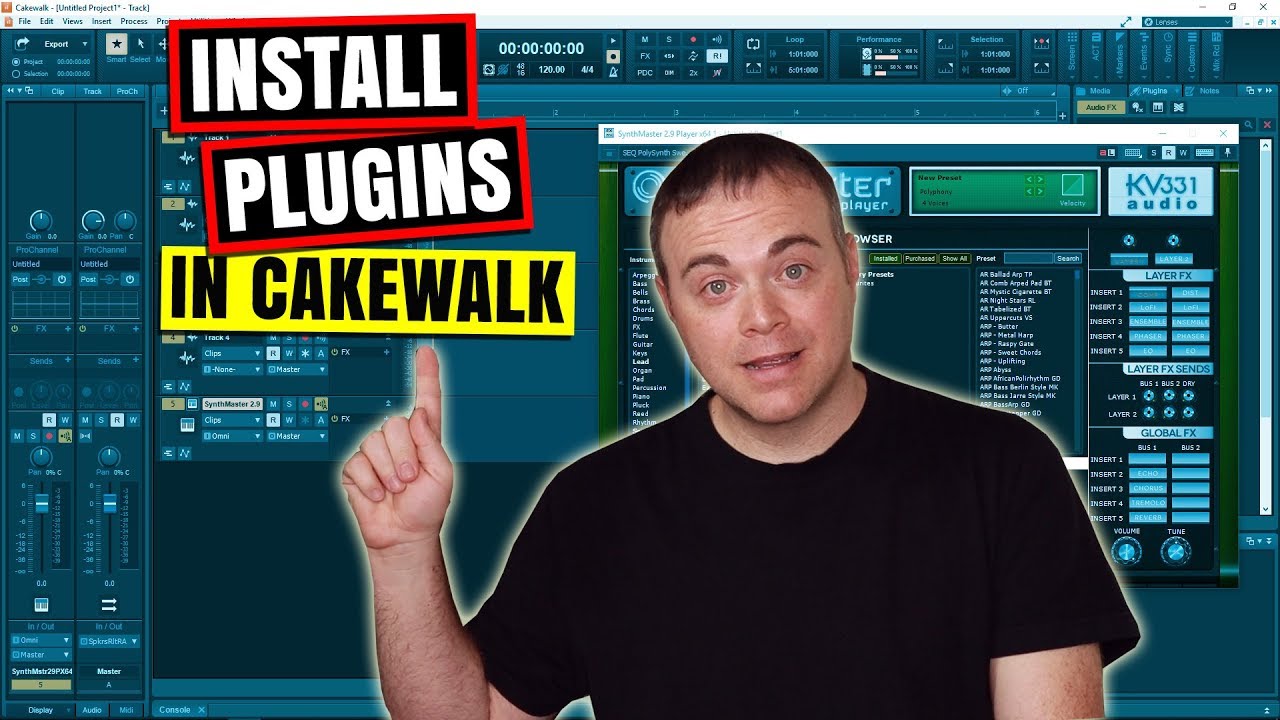 Cakewalk By Bandlab Tutorial How To Install VST Plugins In Cakewalk