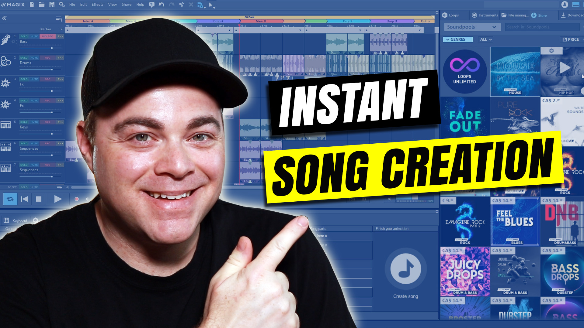 Song Maker Feature In Magix Music Maker 2021 Tutorial Audio Tech TV