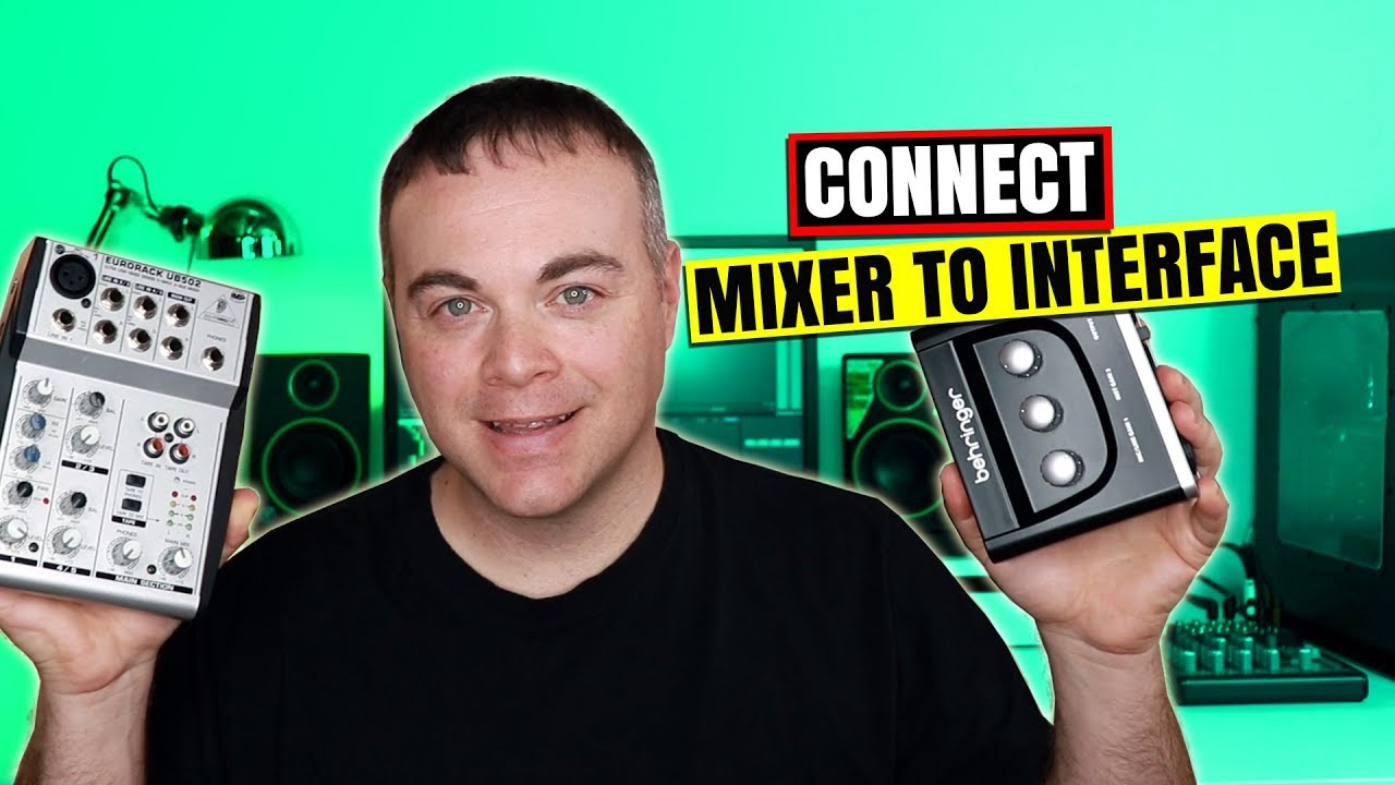 how to connect mixer to audio interface