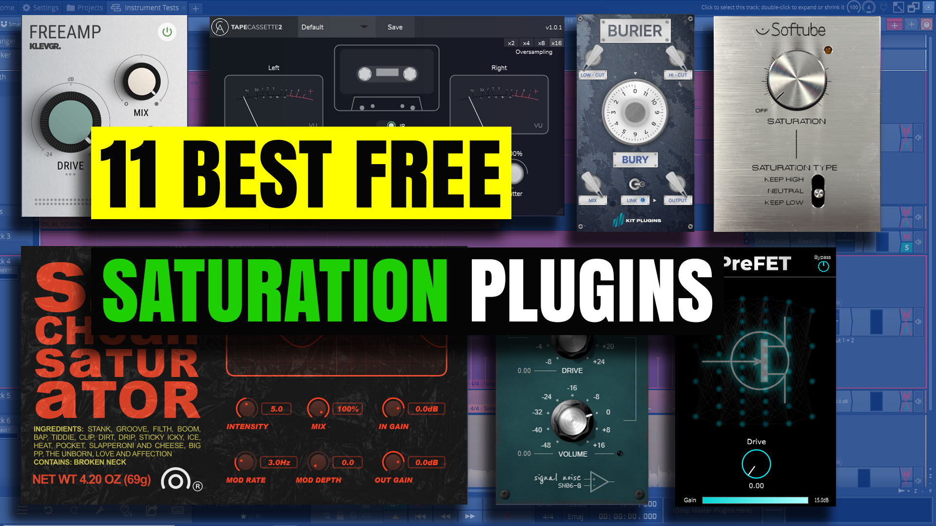 11 Of The Best Free Saturation Plugins 2021 – Audio Tech TV