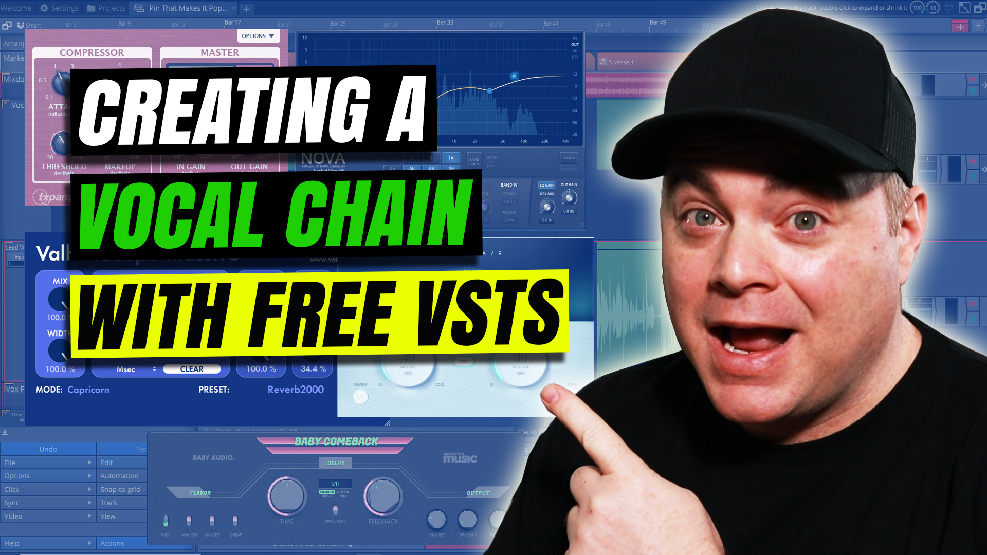 Creating A Vocal Chain With Free VST Effects Audio Tech TV